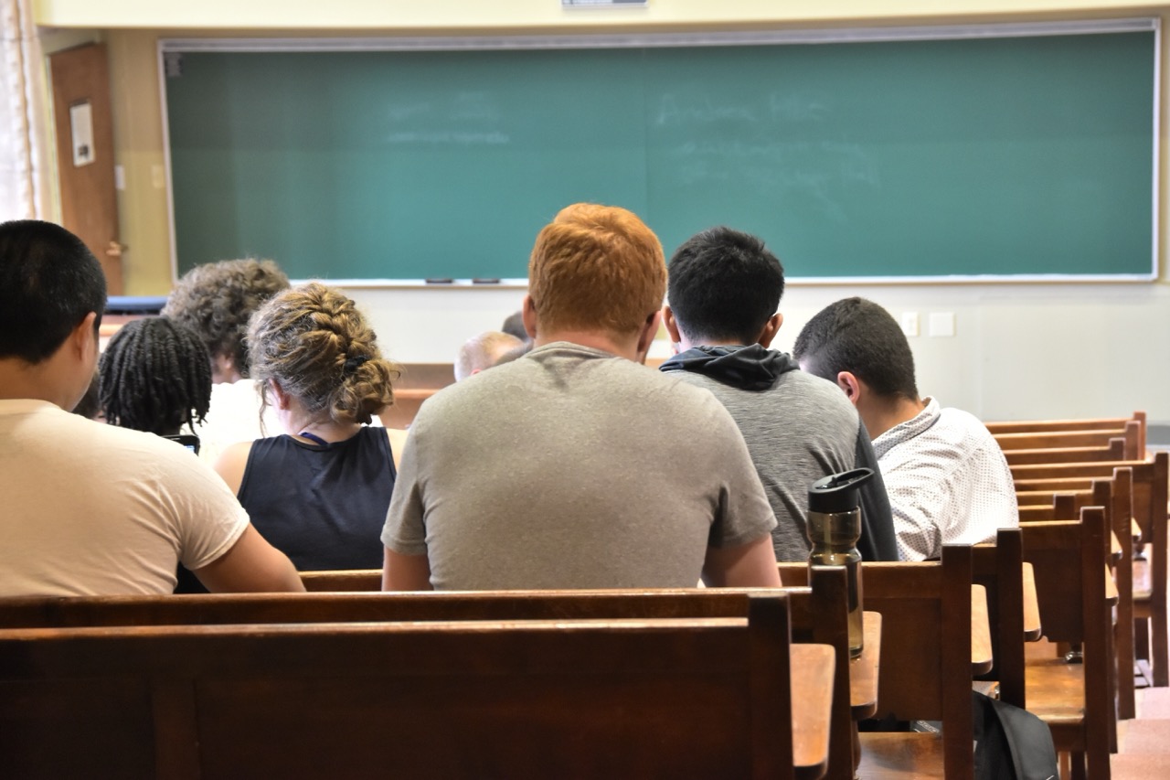 Uczniowe w prywatnym liceum